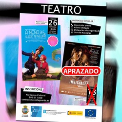 Aprazada a obra de teatro deste venres na Guarda