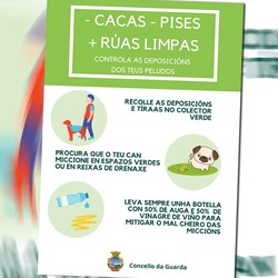A Guarda lanza unha campaña de concienciación sobre limpeza viaria para propietarios de animais