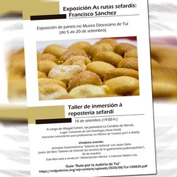 Aberto o prazo de inscrición para o Taller de Inmersión á repostería sefardí en Tui