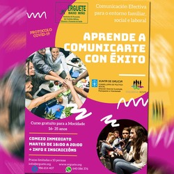 Curso gratuíto para a Mocidade -Aprende a Comunicarte con Éxito:  Comunicación Efectiva para o entorno Familiar, Social e Laboral-