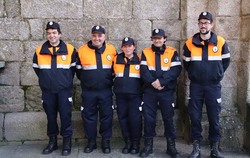 Recollida de plásticos no Río Miño entre Caldelas e Areas