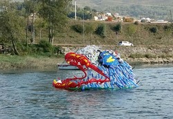 Projeto artístico de sensibilizaçao ambiental de 430 m2 vai ser instalado no Rio Minho 