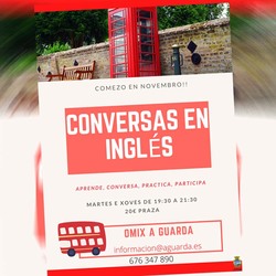 Curso organizado pola OMIX da Guarda conversas en inglés para o mes de novembro
