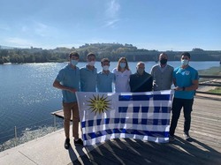 A Selección Uruguaia de Remo rematou en Tui a súa concentración para preparar a regata clasificatoria para Tokio 2021