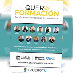 Ao longo do mes de novembro celebrarase o programa Quero Formación dentro da iniciativa Quero Tui