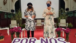 Carmela Silva recibe na Deputación á directora do CRA Mestra Clara Torres de Tui