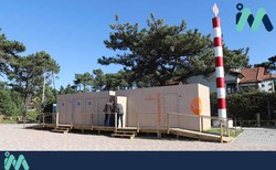 La playa de O Muíño ya cuenta con nuevos módulos de servicios y socorrismo