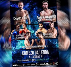 O Goianés Charly López debuta coma boxeador profesional