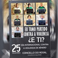 O Rosal toma partido en contra da violencia de xénero