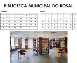 A biblioteca municipal do Rosal terá novos horarios durante os meses de decembro e xaneiro