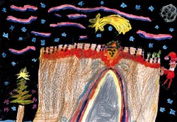 Jara García Coello do CEP de Caldelas é a gañadora do concurso escolar da postal de Nadal do Concello de Tui 