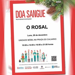 Infominho -  Unha unidade m�bil de doaz�n de sangue visitar� o Rosal o vindeiro luns 28 de decembro - 