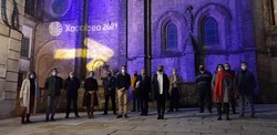 Infominho -  A Xunta arranca en tui a promoci�n do Cami�o Portugu�s cara o ano santo 2021 coa iluminaci�n da catedral de santa mar�a no marco da campa�a -Acende o Xacobeo- - 