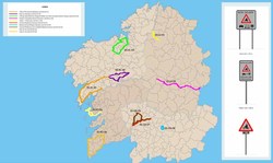 A Xunta remata os traballos de sinalización de rutas ciclistas protexidas en máis de 600 km de estradas autonómicas 