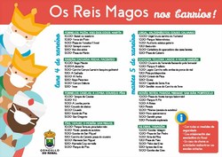 Os Reis Magos percorren os barrios do Rosal