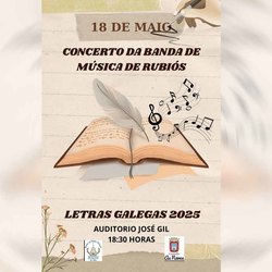Infominho -  As Neves se suma a las Letras Galegas 2025 con un recital de la Banda Popular de Rubis - 