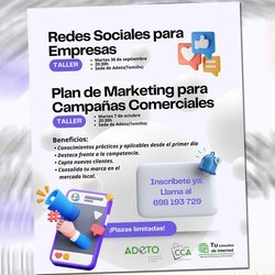Infominho -  Cursos de marketing y redes sociales en Tomio: ADETO apuesta por la modernizacin empresarial - 