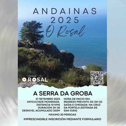 Infominho -  O Rosal organiza una andaina interpretativa para descubrir la Serra da Groba el 27 de septiembre - 