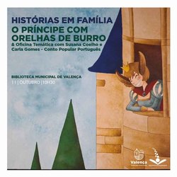 Infominho -  La Biblioteca Municipal de Valena acoge el cuento El Prncipe con Orejas de Burro en una nueva cita de -Historias en Familia- - 