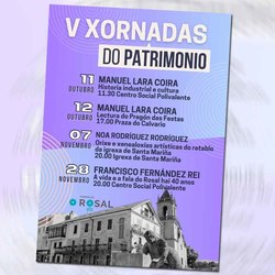 Infominho -  Las Jornadas de Patrimonio de O Rosal ponen en valor la memoria viva del municipio entre octubre y noviembre - 