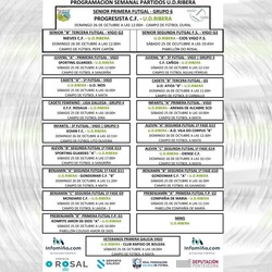 Infominho -  La U.D. Ribera protagoniza una nueva jornada deportiva con partidos en casa y a domicilio este 25 y 26 de octubre - 