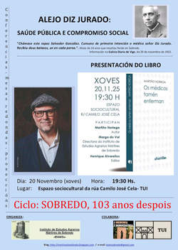 Infominho -  Martio Noriega presenta en Tui su libro -Los mdicos tambin enferman- dentro del Mes de la Memoria - 