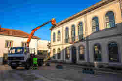 Infominho -  El Concello de Caminha realiza mejoras en espacios pblicos y supervisa las obras del Centro de Salud de Vila Praia de Ancora - 