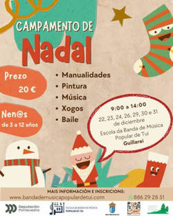 Infominho -  La Escuela de la Banda de Msica Popular de Tui ofrece una Navidad creativa con su campamento infantil - 
