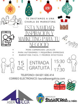 Infominho -  Salvaterra de Mio ofrece una charla gratuita de marketing para comercios y autnomos esta Navidad - 