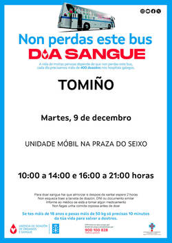 Infominho -  La unidad mvil de ADOS estar el prximo martes en la Praza do Seixo, en Tomio - 