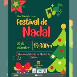 Infominho -  As Neves vibra con la m�sica: Rubi�s celebra este s�bado su Festival de Navidad - 