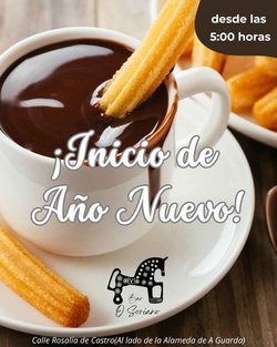 Infominho - El Bar O Soriano de A Guarda madruga el 1 de enero con chocolate con churros desde las 5 de la mañana - Infominho - El Bar O Soriano de A Guarda madruga el 1 de enero con chocolate con churros desde las 5 de la mañana -
