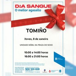 Infominho - La unidad móvil de donación de sangre llega a Tomiño el 8 de enero ante la necesidad de reservas - Infominho - La unidad móvil de donación de sangre llega a Tomiño el 8 de enero ante la necesidad de reservas -