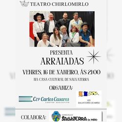 Infominho -  El Teatro Chirlomirlo lleva -Arraiadas- a Salvaterra de Mi�o - 