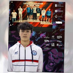 Infominho -  El nadador de Salvaterra Bruno Rodr�guez firma un r�cord gallego hist�rico con solo 15 a�os - 
