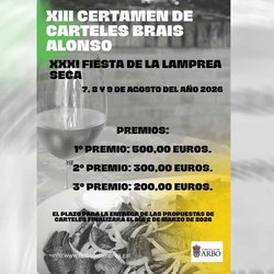 Infominho -  Arbo abre el concurso del cartel de la XXXI Fiesta de la Lamprea Seca, referente gastron�mico del verano - 