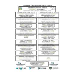 Infominho - Agenda completa de la U.D. Ribera: todos los partidos del fin de semana en O Rosal, Vigo y otros lugares de la comarca - Infominho - Agenda completa de la U.D. Ribera: todos los partidos del fin de semana en O Rosal, Vigo y otros lugares de la comarca -