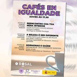 Infominho -  O Rosal acoge una nueva cita de los Caf�s en Igualdade con la sex�loga Ana P�rez Cardoso - 