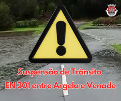 Infominho -  La crecida del r�o Coura obliga a cerrar la EN-301 entre Venade y Argela, en Caminha - 