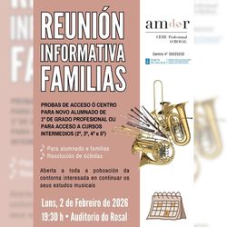 Infominho -  El Auditorio do Rosal acoge jornada sobre acceso a estudios musicales profesionales - 