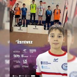 Infominho -  Salvaterra de Mi�o celebra los �xitos de Ian Est�vez en el Campeonato Gallego Alev�n de Nataci�n - 