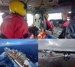 Infominho -  Evacuado en helic�ptero un pasajero de un crucero a 40 millas de A Guarda - 