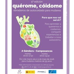 Infominho -  A Guarda impulsa la 5� edici�n de -Qu�rome, c�idome-, el taller de autocuidado para mujeres mayores de 55 a�os - 