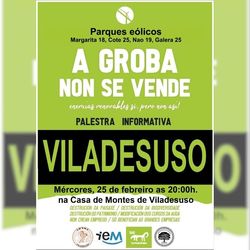 Infominho -  Viladesuso acoge una charla informativa sobre los nuevos proyectos e�licos en Oia - 