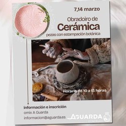Infominho -  La OMIX de A Guarda organiza en marzo un obradoiro de cer�mica creativa - 