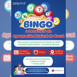 Infominho - La Agrupación Musical do Rosal organiza un bingo para financiar su participación en el Mundial de Bandas - Infominho - La Agrupación Musical do Rosal organiza un bingo para financiar su participación en el Mundial de Bandas -