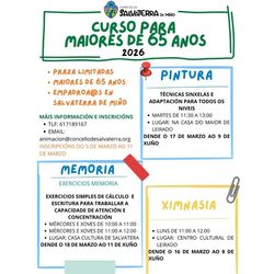Infominho -  El Concello de Salvaterra abre inscripciones para sus talleres de envejecimiento activo - 