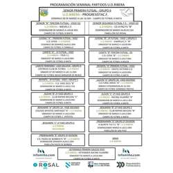 Infominho -  O Rosal vive un nuevo fin de semana de f�tbol con la amplia programaci�n de la U.D. Ribera - 