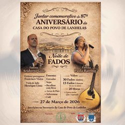 Infominho -  Lanhelas celebra el 87� aniversario de su Casa do Povo con una noche de fados en Caminha - 
