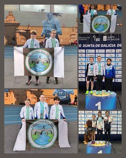 Infominho -  Dos t�tulos gallegos y varias marcas personales para el Atletismo Baixo Mi�o en Ourense - 